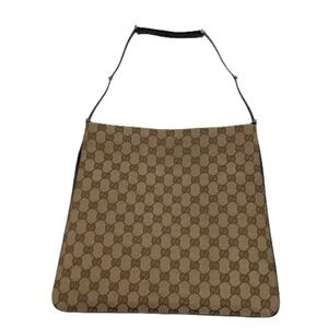 GUCCI Tote Bag Handbag GG Beige